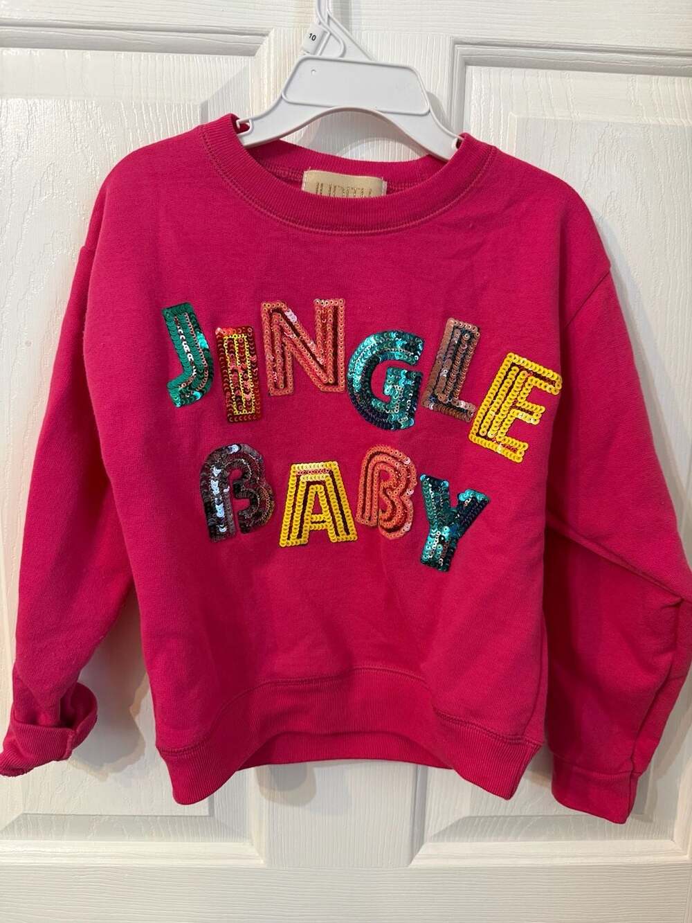 Judith March Jingle Baby Sequin Christmas Sweatshirt